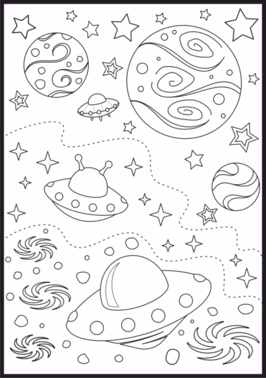 Ufo, ufoludek kolorowanki